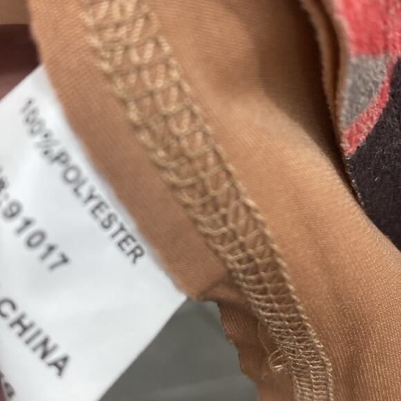 Solitaire women’s M faux suede floral print open front jacket - Picture 4 of 5